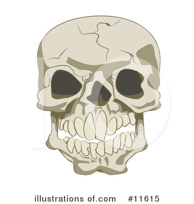 Skull Clipart #11615 by AtStockIllustration