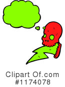 Skull Clipart #1174078 by lineartestpilot