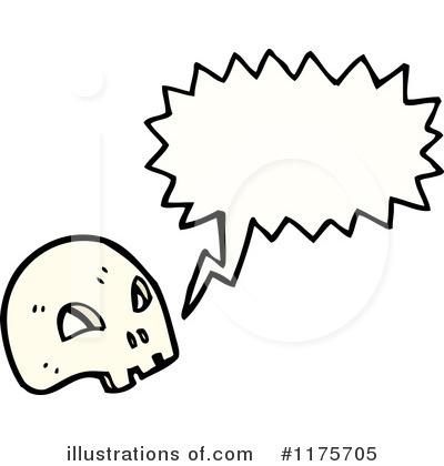 Royalty-Free (RF) Skull Clipart Illustration by lineartestpilot - Stock Sample #1175705