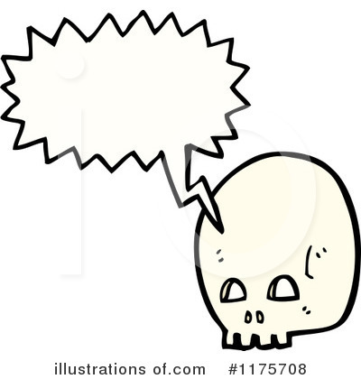 Royalty-Free (RF) Skull Clipart Illustration by lineartestpilot - Stock Sample #1175708