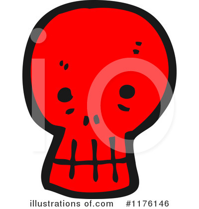 Royalty-Free (RF) Skull Clipart Illustration by lineartestpilot - Stock Sample #1176146
