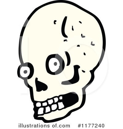 Royalty-Free (RF) Skull Clipart Illustration by lineartestpilot - Stock Sample #1177240