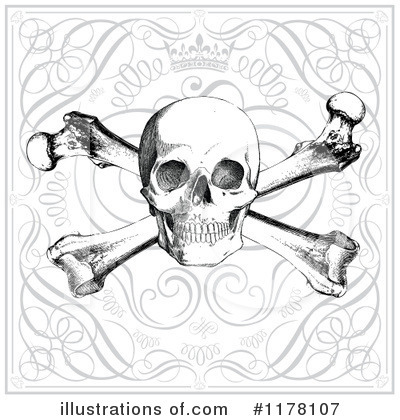 Royalty-Free (RF) Skull Clipart Illustration by BestVector - Stock Sample #1178107