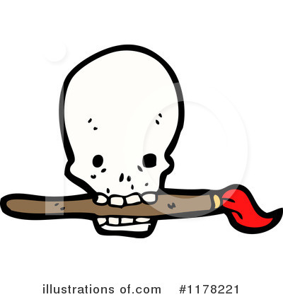 Royalty-Free (RF) Skull Clipart Illustration by lineartestpilot - Stock Sample #1178221