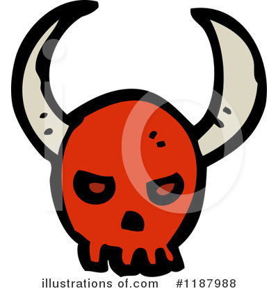 Royalty-Free (RF) Skull Clipart Illustration by lineartestpilot - Stock Sample #1187988