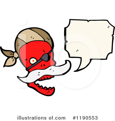Pirate Skull Clipart #1190553 by lineartestpilot