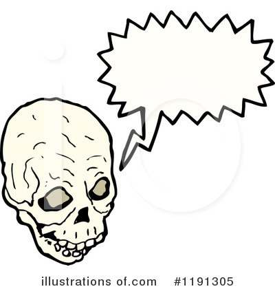 Royalty-Free (RF) Skull Clipart Illustration by lineartestpilot - Stock Sample #1191305