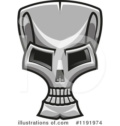 Royalty-Free (RF) Skull Clipart Illustration by Vector Tradition SM - Stock Sample #1191974