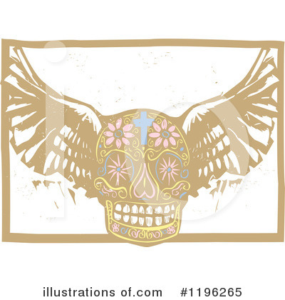 Winged Skull Clipart #1196265 by xunantunich