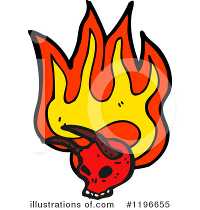 Royalty-Free (RF) Skull Clipart Illustration by lineartestpilot - Stock Sample #1196655