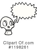 Skull Clipart #1198261 by lineartestpilot