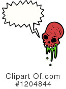 Skull Clipart #1204844 by lineartestpilot