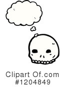Skull Clipart #1204849 by lineartestpilot