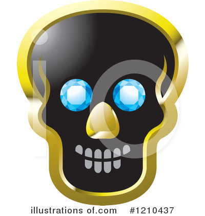 Royalty-Free (RF) Skull Clipart Illustration by Lal Perera - Stock Sample #1210437