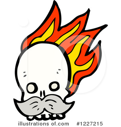 Royalty-Free (RF) Skull Clipart Illustration by lineartestpilot - Stock Sample #1227215