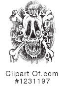 Skull Clipart #1231197 by Andy Nortnik