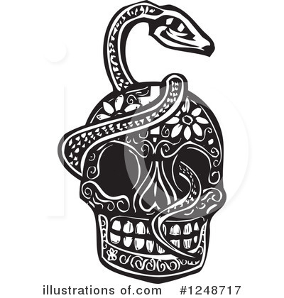 Royalty-Free (RF) Skull Clipart Illustration by xunantunich - Stock Sample #1248717