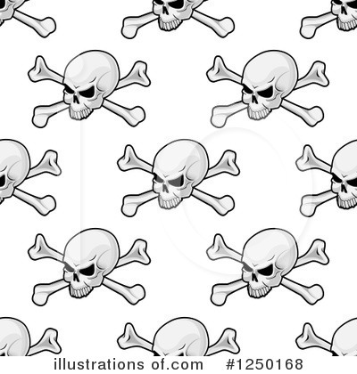 Royalty-Free (RF) Skull Clipart Illustration by Vector Tradition SM - Stock Sample #1250168