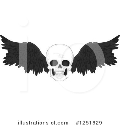 Royalty-Free (RF) Skull Clipart Illustration by BNP Design Studio - Stock Sample #1251629