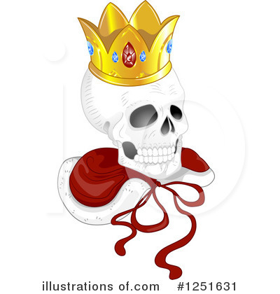 Royalty-Free (RF) Skull Clipart Illustration by BNP Design Studio - Stock Sample #1251631