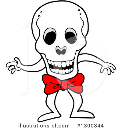 Skull Clipart #1300344 by LaffToon