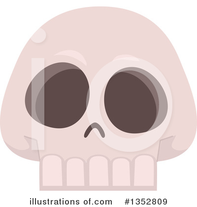 Royalty-Free (RF) Skull Clipart Illustration by BNP Design Studio - Stock Sample #1352809