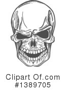 Skull Clipart #1389705 by Vector Tradition SM