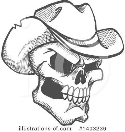 Royalty-Free (RF) Skull Clipart Illustration by Vector Tradition SM - Stock Sample #1403236