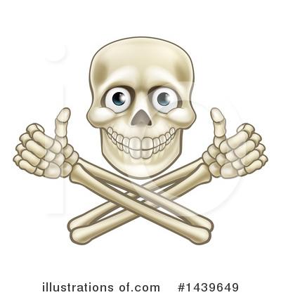Royalty-Free (RF) Skull Clipart Illustration by AtStockIllustration - Stock Sample #1439649