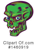 Skull Clipart #1460919 by Domenico Condello