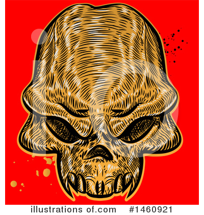 Skull Clipart #1460921 by Domenico Condello