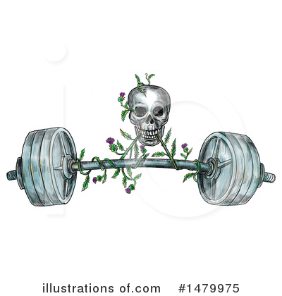 Royalty-Free (RF) Skull Clipart Illustration by patrimonio - Stock Sample #1479975