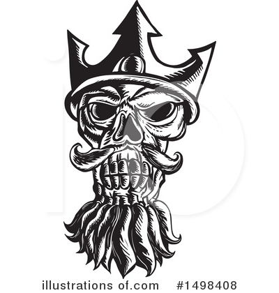 Royalty-Free (RF) Skull Clipart Illustration by patrimonio - Stock Sample #1498408