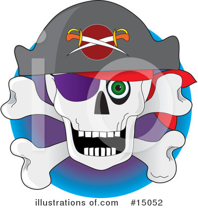 Skull And Crossbones Clipart #15052 by Maria Bell