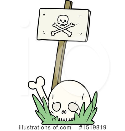 Royalty-Free (RF) Skull Clipart Illustration by lineartestpilot - Stock Sample #1519819