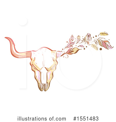 Cow Skull Clipart #1551483 by BNP Design Studio