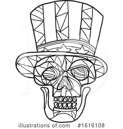 Royalty-Free (RF) Skull Clipart Illustration by patrimonio - Stock Sample #1616108