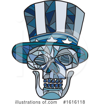 Royalty-Free (RF) Skull Clipart Illustration by patrimonio - Stock Sample #1616118