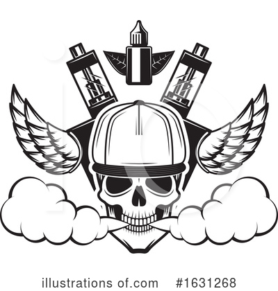 Winged Skull Clipart #1631268 by Vector Tradition SM