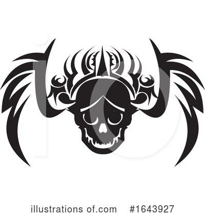 Royalty-Free (RF) Skull Clipart Illustration by Morphart Creations - Stock Sample #1643927