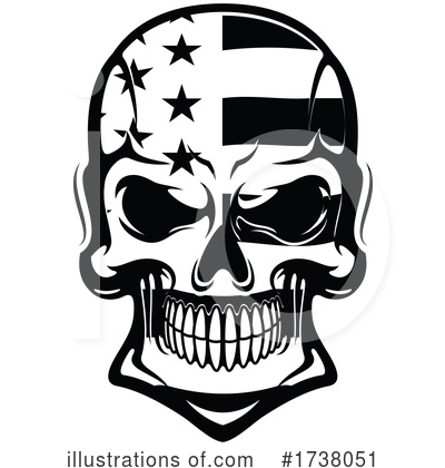 Skulls Clipart #1738051 by Vector Tradition SM