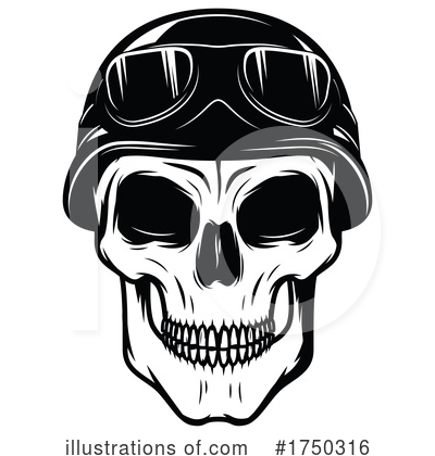 Royalty-Free (RF) Skull Clipart Illustration by Vector Tradition SM - Stock Sample #1750316