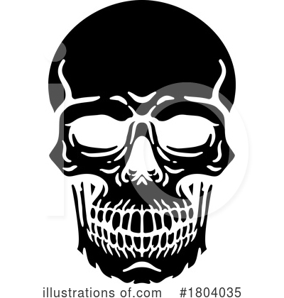 Royalty-Free (RF) Skull Clipart Illustration by AtStockIllustration - Stock Sample #1804035