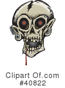 Skull Clipart #40822 by Dennis Holmes Designs