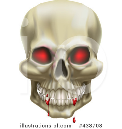 Royalty-Free (RF) Skull Clipart Illustration by AtStockIllustration - Stock Sample #433708