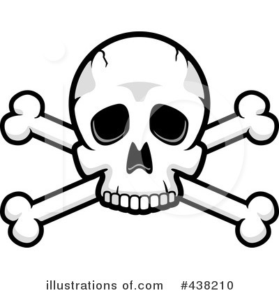 Royalty-Free (RF) Skull Clipart Illustration by Cory Thoman - Stock Sample #438210