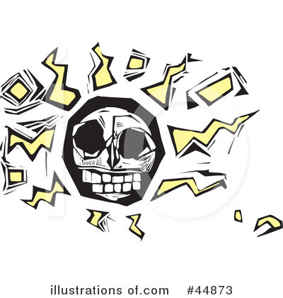 Royalty-Free (RF) Skull Clipart Illustration by xunantunich - Stock Sample #44873