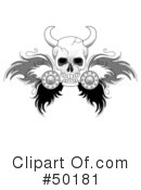 Skull Clipart #50181 by C Charley-Franzwa
