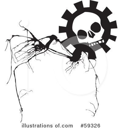 Royalty-Free (RF) Skull Clipart Illustration by xunantunich - Stock Sample #59326