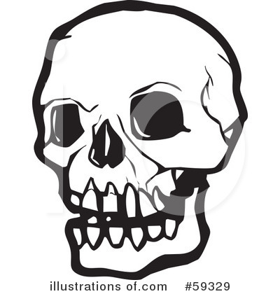Royalty-Free (RF) Skull Clipart Illustration by xunantunich - Stock Sample #59329